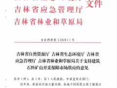 吉林省四部門聯(lián)合出臺支持砂石開采保障市場供應(yīng)文件（附解讀）