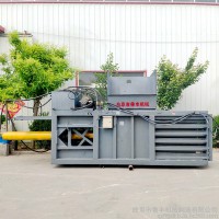 固廢廢品回收處理設(shè)備打包機 廢紙打包機 臥式塑料瓶液壓打包機