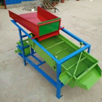 德鑫谷子糧食篩選機 電動小型小麥雜質(zhì)風(fēng)選機 直線去石篩沙機