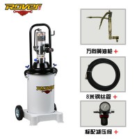 廠家直銷柔孚RF-12型氣動(dòng)黃油機(jī)，黃油加注機(jī)，氣動(dòng)黃油槍，工程機(jī)械專用黃油加注器，潤(rùn)滑脂加注機(jī) 12升高壓注油器