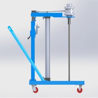 氣動(dòng)攪拌機(jī) HXUM 廠家直銷框架移動(dòng)型升降氣動(dòng)攪拌機(jī) 可配葉片式或活塞式氣動(dòng)馬達(dá) 支持定制 攪拌機(jī)廠家直銷