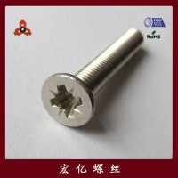 宏億螺絲 沉頭米字槽螺釘 電腦螺釘 CPU風(fēng)扇螺釘 M6-1.0*40 防塵網(wǎng)罩螺釘